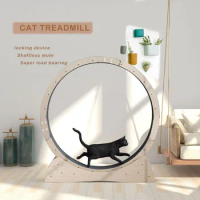 Running Treadmill for Small Pet, Round Hamster, Cat Fun Exercise Wheel, Corrugated Scratcher, Squirrel, Small, Decoration
