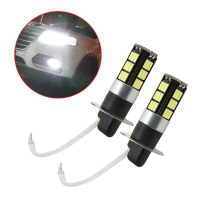 【Terhad Masa】2 keping lampu fog LED H3 21W untuk kereta, sesuai sebagai lampu putar/lampu brek, 6000