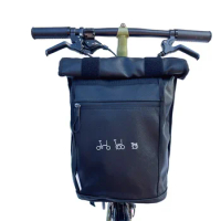 Folding Bike Front Carrier Bags &amp; Panniers Use For Brompton Birdy Bicycle Front Storage Bag handbag With Aluminum Mount