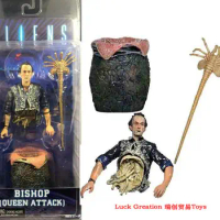 Alien Anime Action Figure Toys Horror Human Half Body Queen Attacks 8 Collectible PVC Figures Toys Halloween Gifts