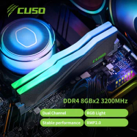 CUSO Memoria Ram DDR4 RGB 3200mhz 8GB 16GB 3600mhz Dual Channel DDR4 3200mhz Memory For Desktop Gaming High Performance Ram