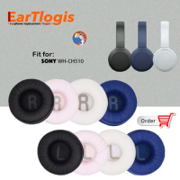 EarTlogis Replacement Ear Pads for Sony WH-CH510 CH 510 Headset Parts Earmuff Cover Cushion Cups Pil