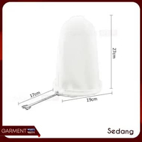 Saringan Kopi Teh Kain Filter Resleting Bisa Dilepas Cuci Gagang Stainless Steel Tebal Ukuran Lengka