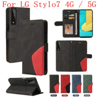 Sunjolly Case for LG Stylo7 4G 5G Wallet Stand Flip PU Leather Phone Case Cover coque capa LG Stylo7 4G 5G Case Cover