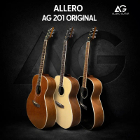 Gitar Akustik Allero AG 201 Original Tanam Besi Full Bonus