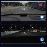 M3 Newest HUD Head-Up Display OBD2 Model Car-Styling Overspeed Warning Windshield Projector Alarm System Universal Auto D7WD