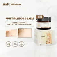 Moell Multipurpose Balm 30gr - Balm Multifungsi Bisabolol & Lavender Oil - Untuk Kulit Sensitif & Ke