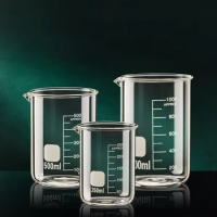 Glass Measuring Cup Clear GraduatCup Heat-resistant Beaker Kitchen Baking Measuring Cup 50/100/150/250/500/1000ml