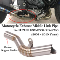 Motorcycle Exhaust Escape Modify Middle Link Pipe For SUZUKI GSXR 600 750 K8 K9 L1 GSXR750 GSXR600 2008 2009 2010