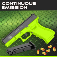 New. M1911 Automatic Ejection Soft Bullet Toy Gun G18 Air Gun Children's CS Shooting Game Boys Toy（continuous emission）