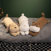 萌寵長條抱枕女生睡覺貓咪玩偶可愛兔子毛絨玩具公仔床上夾腿娃娃