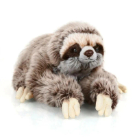 น่ารัก ของขวัญวันเกิด ตุ๊กตาสัตว์โกหก น่ากอด ตุ๊กตาสัตว์ Three Toed Sloth Plush Toy Soft Plush Sloth