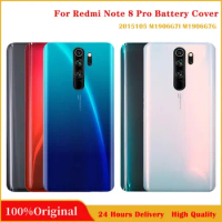 For Xiaomi Redmi Note 8 Pro Battery Cover Rear Glass Battery Door Note 8 PRO Housing Replacement Parts