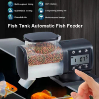 Jebao Jecod New Aquarium Fish Tank Feeder Intelligent Automatic Feeder LCD Digital Timing for Holiday Home Pet Fish Feeding