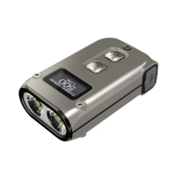 【NITECORE】電筒王 TINI2 Ti(500流明 鈦合金鑰匙扣燈 OLED液晶顯示 一鍵極亮 節能檔位)