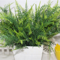 1 Bouquet Artificial Green Plant Convenient Vivid Multifunctional Non-fading Simulation Asparagus for Decorating