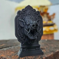 Miniatur Barong Bangkung Style Bali 3D Print PLA Hitam Dekorasi Meja