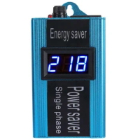 Intelligent Power Saver Energy Saving Devices Smart Power Factor Saver Electricity Saving Box 100KW, Blue, US Plug