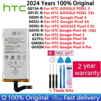 2024 100% Original Battery For HTC GOOGLE PIXEL 3 Pixel3 XL 3XL 4XL Pixel4 XL 4 4A 5A 5 5G 6 Pro Batteries Bateria Fast Shipping