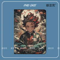 Anime Tanjirou Cases For Samsung Galaxy Tab A7 Lite 8.7 2021 Case S9 Plus Tri-fold stand Cover Galaxy Tab S6 Lite