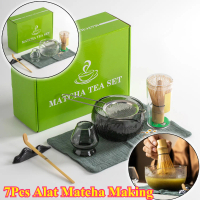 Matcha Set Jepang 7 Pcs Lengkap / Matcha Glass Bowl Set 7in1 Alat Matcha Making Set Matcha Bowl Kera