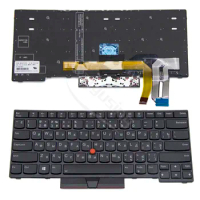 Original Rus US Keyboard For Lenovo ThinkPad E480 L480 L380 Yoga T480s T490 Series Laptop Backlit