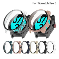 Case for Ticwatch Pro 5 Smartwatch Screen Protector Protective Covers Full Protective Bumper Shell