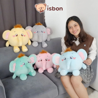 Isbon Boneka Gajah Bumble Bulat Rambut Pendek Gendut Mainan Anak Hadiah Ultah Halus Lembut Premium S