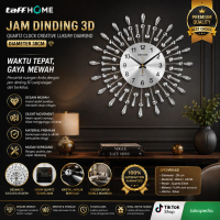 Jam Dinding 3D Quartz Clock Creative Luxury Diamond 38cm