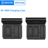 BOYA BY-XM6-K1 BOX BY-XM6-K2 BOX Charging BOX Case Sports Waterproof Earbuds for Wireless Microphone BY-XM6S1/S2