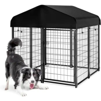 Outdoor Dog House With Roof Waterproof Cover for Medium to Small Dog Outside Pet Dogs Supplies Home Freight free