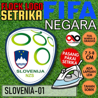 Patch Badge Emblem Flock Setrika iron-on Baju Jersey Logo FIFA NEGARA SLOVENIA [01]
