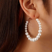 anting wanita elegan Anting jilbab fashion Anting Wanita Bulat hoop Klip Juntai Kait Magnet Plug Tin