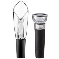 Vacuum Stopper And Wine Aerator &amp; Pourer Vacuum Saver Pump Wine Preserver Air Pump Stopper Vacuum Sealed Saver Bottle Stoppers D