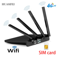 Unlock Cat4 Router LTE 4G 300mbps Wireless Router 4G Wireless WiFi Router With SIM Card RJ45 LAN Port To Support FDD / TDD