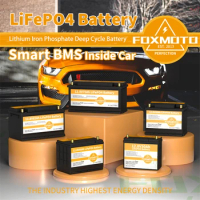 12V LIFEPO4 Engine Battery, BMS Board Car Starter Battery, Lithium Iron Phosphate Batteries, Lighter Pack, 12V, 20Ah, 60A, 80Ah