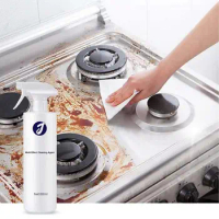 Kitchen Cleaner Spray 60ml Kitchen Foam Cleaner Degreasing Cleaning Spray Portable Powerful Stain Removal Foam Cleaner Spray