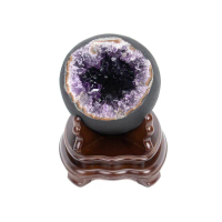 【吉祥水晶】烏拉圭紫水晶洞 3.6kg(頂級深紫晶體 招貴人聚財)