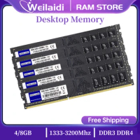 DDR3 DDR4 4G 8G 1333Mhz PC-10600 1600MHz PC-12800 Memory Ram Desktop Memoria 240pin 1.5V DIMM Compatible With Intel and AMD
