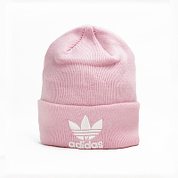 Adidas Trefoil Beanie [DH4299] 毛帽 經典 休閒 針織 三葉草 LOGO 舒適 保暖 粉
