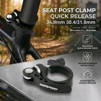 TaffSPORT Kunci Sadel Sepeda Quick Release Seat Post Clamp 34.9mm RC-237 Aluminium Kokoh untuk MTB R
