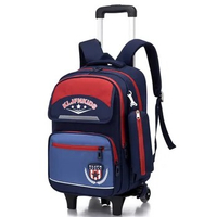 School Wheeled Backpack for Kids Boy Girls Rolling Backpacks Children Orthopedic School Bag With wheels Trolley Travel Bags