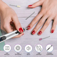 Electric Nail Drill Kit Wireless Drill Nails Aryclic Nail File Machine for Manicure Pedicure Professional Salon Nail Tool Kit