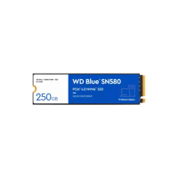 SOLID STATE DRIVE & M.2 WD WDSSD SN580 250GB BLUE NVME