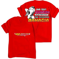 kaos Atasan dewasa T-shirt kaos Oblong Distro MOTIF ISTRI DRIVER Merah L