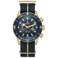 【Rado 雷達表】Captain Cook Bronze 庫克船長系列青銅計時腕錶/43mm/R04(R32146208)