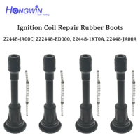 4Pcs Ignition Coil Rubber Boot Spark Plug Cap For Nissan Sentra Versa X-Trail Micra Qashqai 22448JA00C 22448-JA00C 224481KT0A