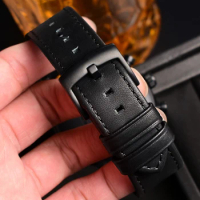 Cow genuine leather Watch strap men's for Armani AR1694|60012|1732|1692|1507|1981|AX2098 watches band 20mm 22mm black watchband