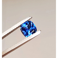 Cornflower Blue Sapphire Brilliant Cut Cushion Shape Unheated Loose Stone Original 100% Genuine Coru