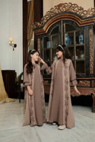 Javina - Zaviera Dress Anak M Apricot